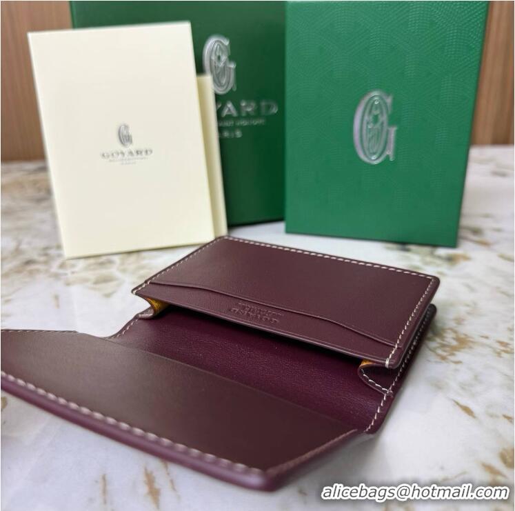 Design Inexpensive Goyard New Card Case 020092 Bungundy