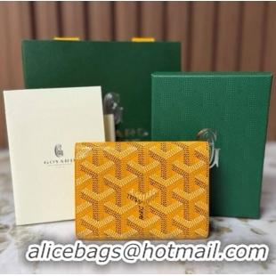 Buy Discount Goyard New Card Case 020092 Yellow
