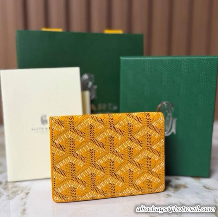 Buy Discount Goyard New Card Case 020092 Yellow