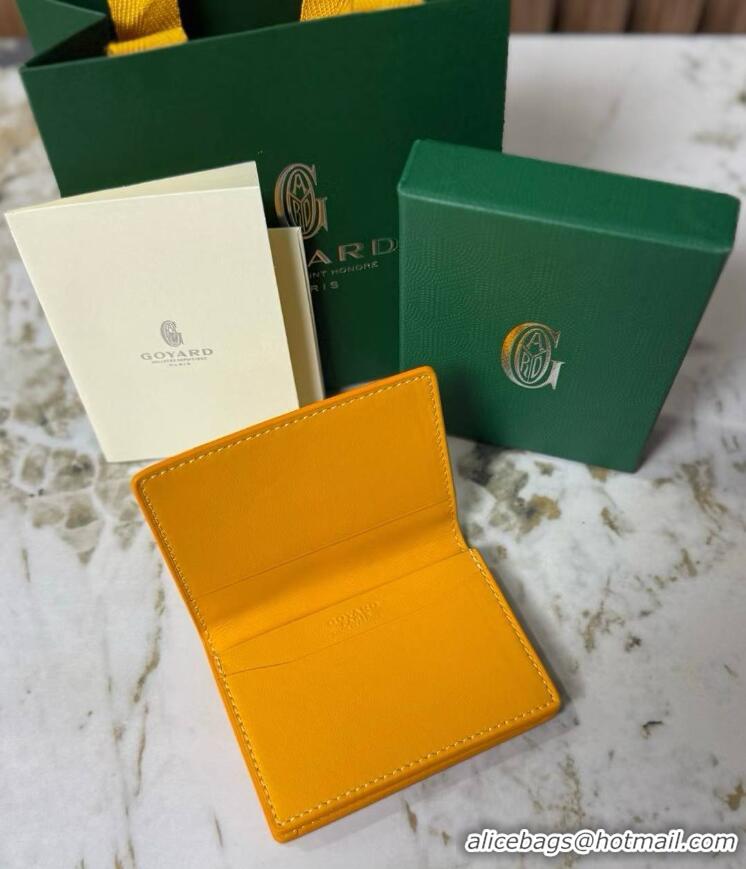 Buy Discount Goyard New Card Case 020092 Yellow