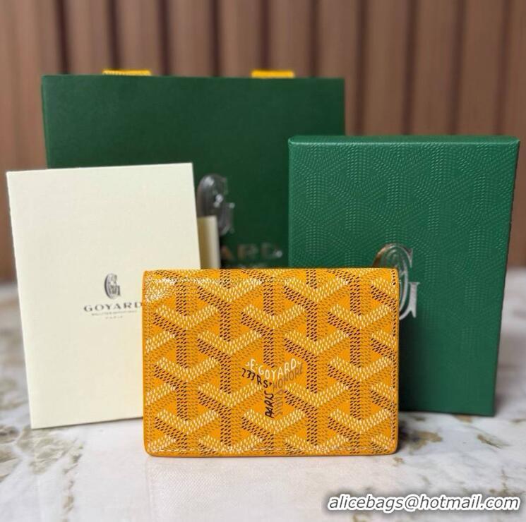 Buy Discount Goyard New Card Case 020092 Yellow