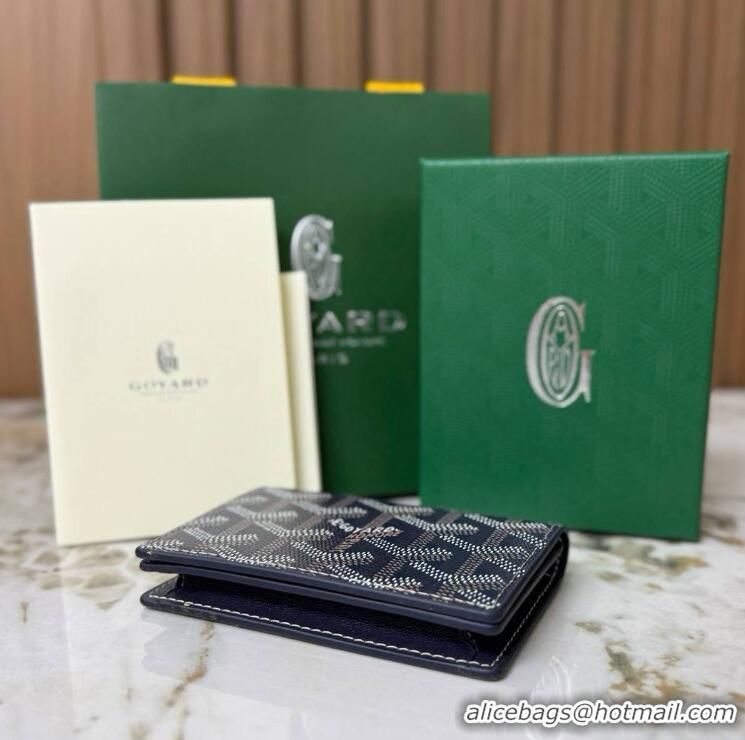 Top Quality Goyard New Card Case 020092 Navy Blue