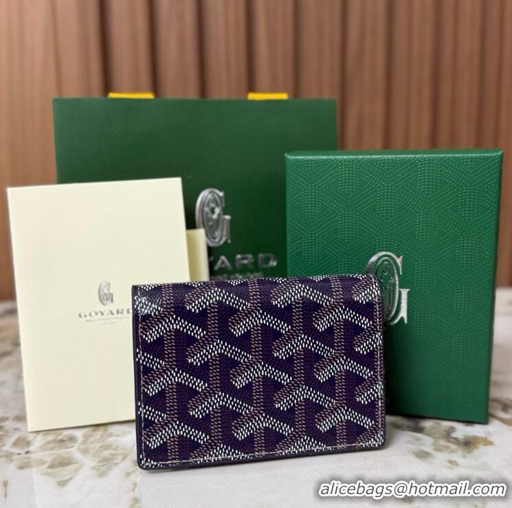 Top Quality Goyard New Card Case 020092 Navy Blue