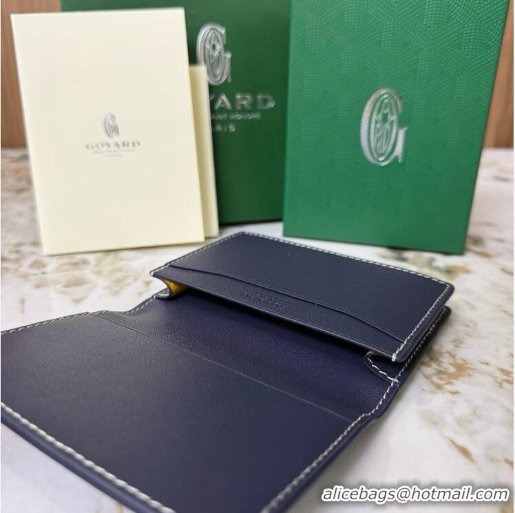Top Quality Goyard New Card Case 020092 Navy Blue