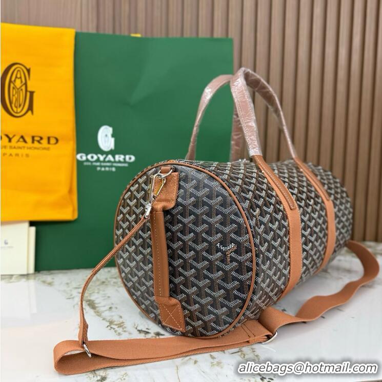 Buy New Cheap Goyard Barrel 40 Sports Bag GY020248 Brown 2025