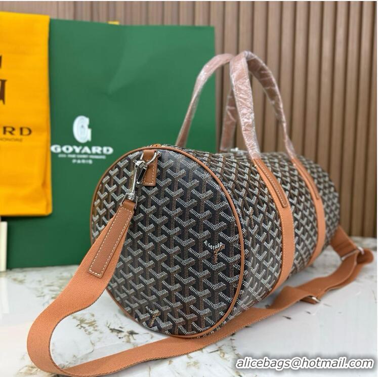 Buy New Cheap Goyard Barrel 40 Sports Bag GY020248 Brown 2025