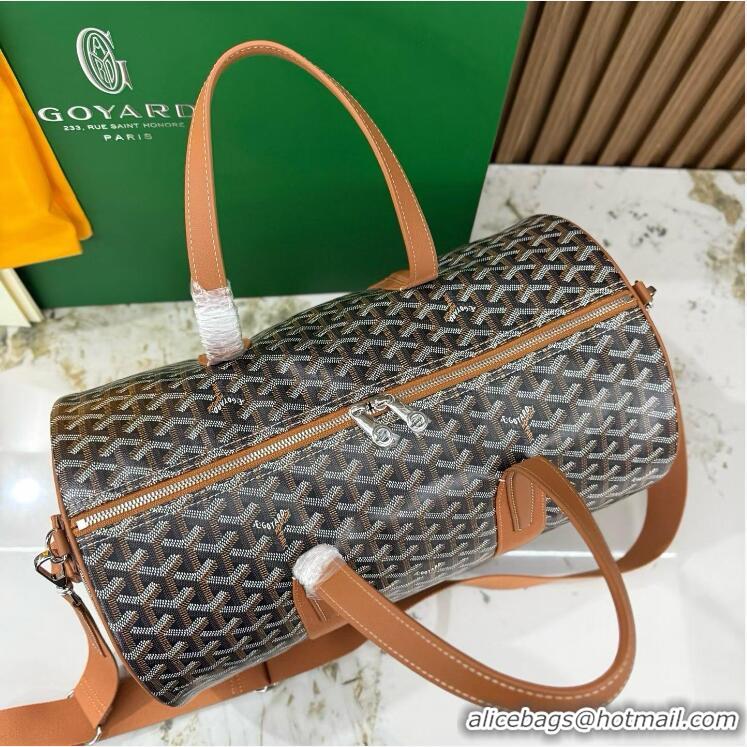 Buy New Cheap Goyard Barrel 40 Sports Bag GY020248 Brown 2025