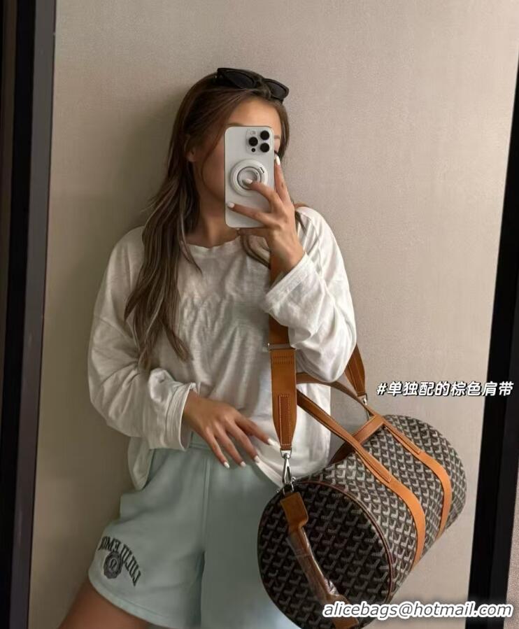 Buy New Cheap Goyard Barrel 40 Sports Bag GY020248 Brown 2025