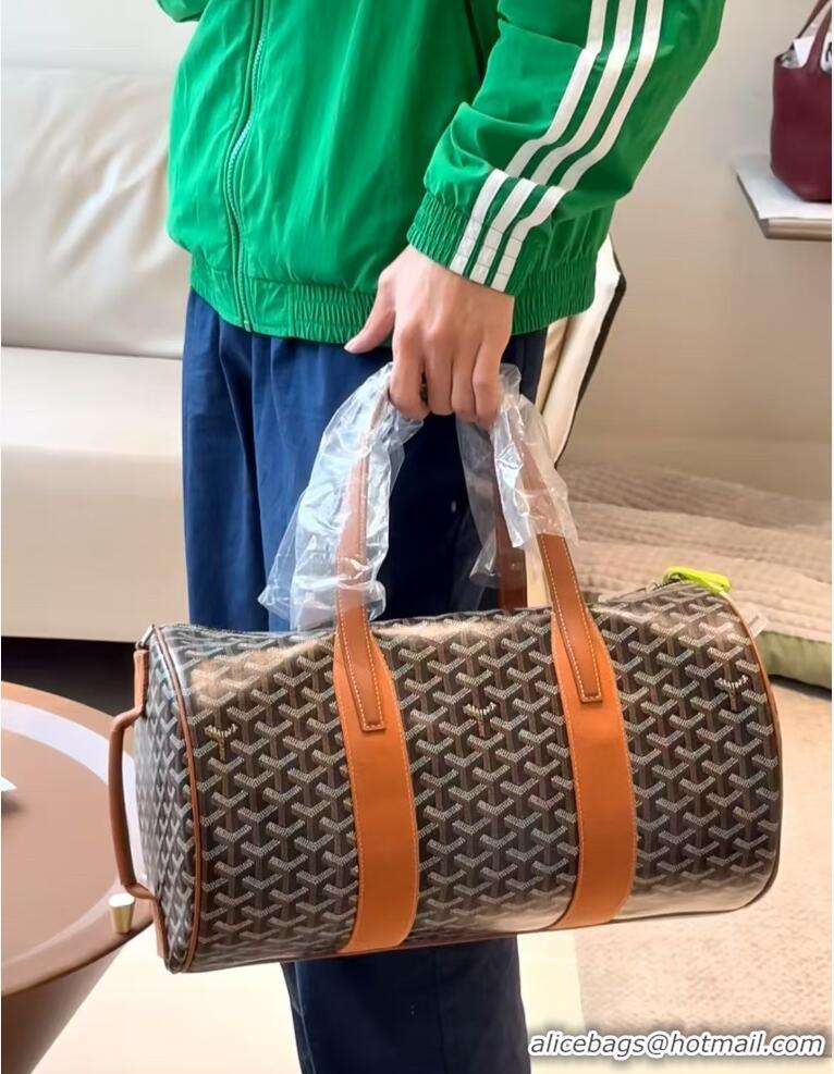 Buy New Cheap Goyard Barrel 40 Sports Bag GY020248 Brown 2025