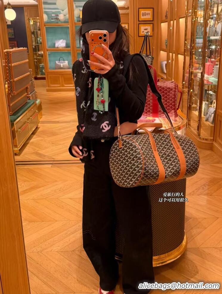 Buy New Cheap Goyard Barrel 40 Sports Bag GY020248 Brown 2025