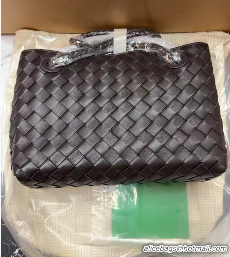 Spot Bulk Bottega Veneta Small Andiamo Top Handle Bag in Intrecciato Leather 743568 Black/Gold 2025
