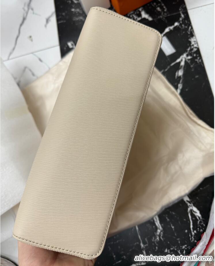 Luxury Cheap Loro Piana LP Extra Pocket Pouch L27 in Waved Calfskin L5071 Light Beige 2025
