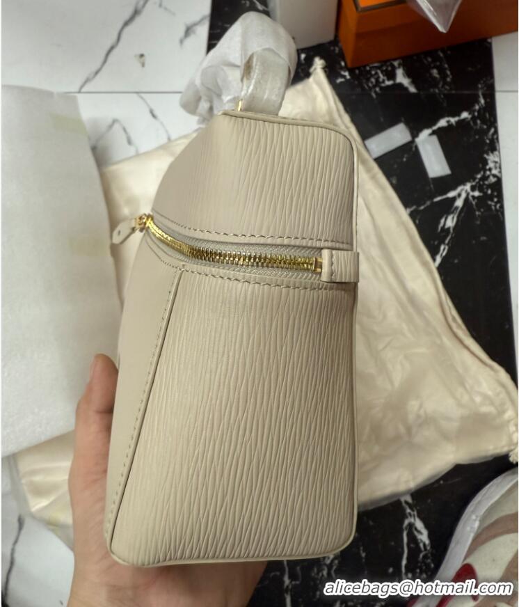 Luxury Cheap Loro Piana LP Extra Pocket Pouch L27 in Waved Calfskin L5071 Light Beige 2025