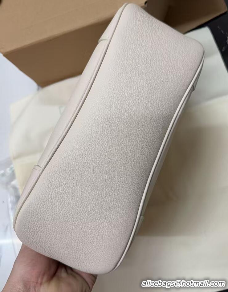 Original Cheap Louis Vuitton Boulogne PM in Milky White/Green Cowhide Leather M27571 2026