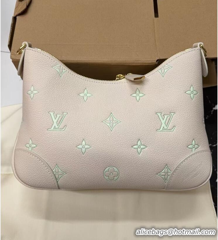 Original Cheap Louis Vuitton Boulogne PM in Milky White/Green Cowhide Leather M27571 2026