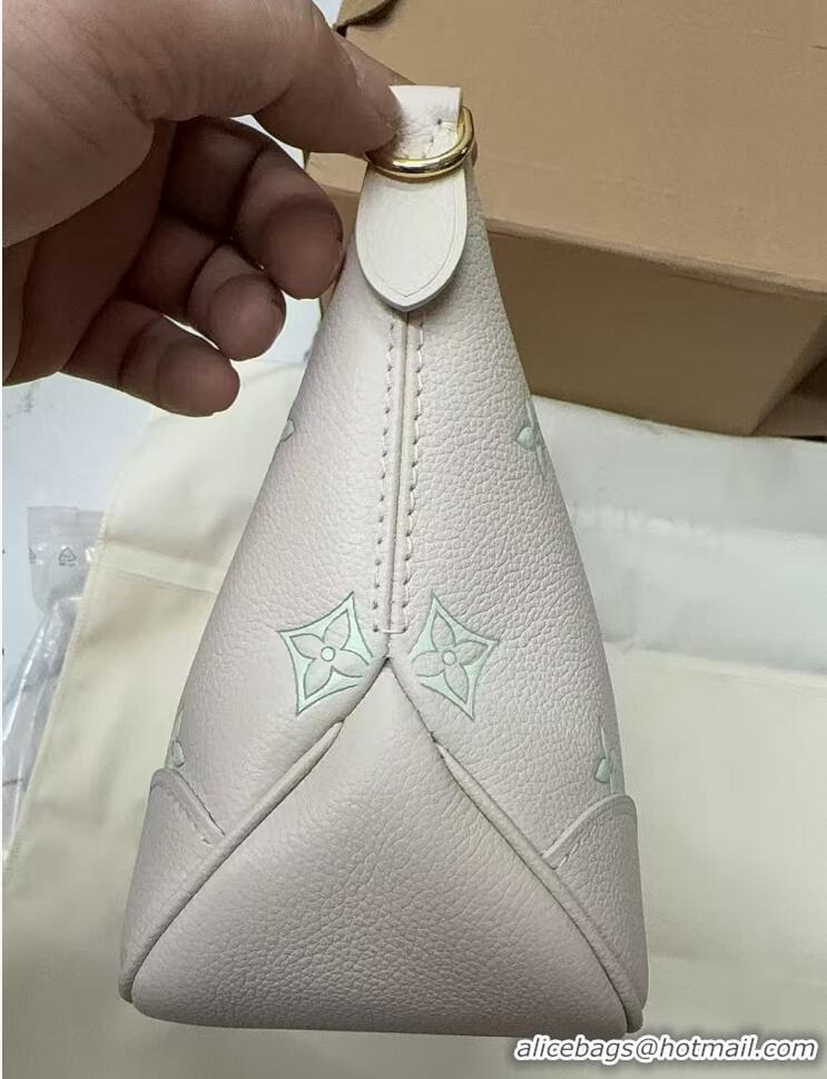Original Cheap Louis Vuitton Boulogne PM in Milky White/Green Cowhide Leather M27571 2026