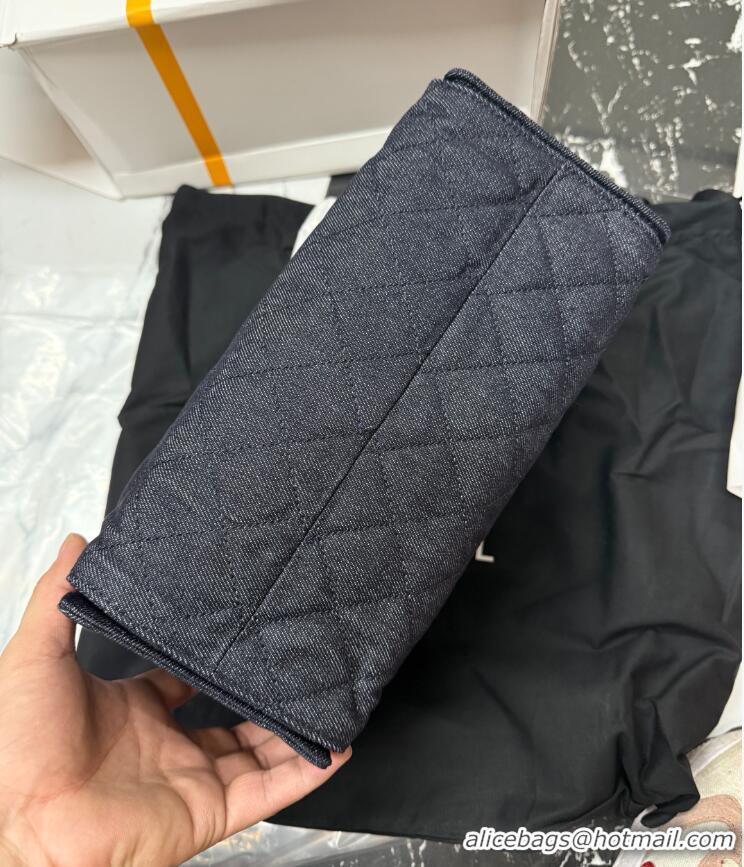 Luxury Cheap Chanel Washed Denim Small Hobo bag AS5293 Dark Blue 2026