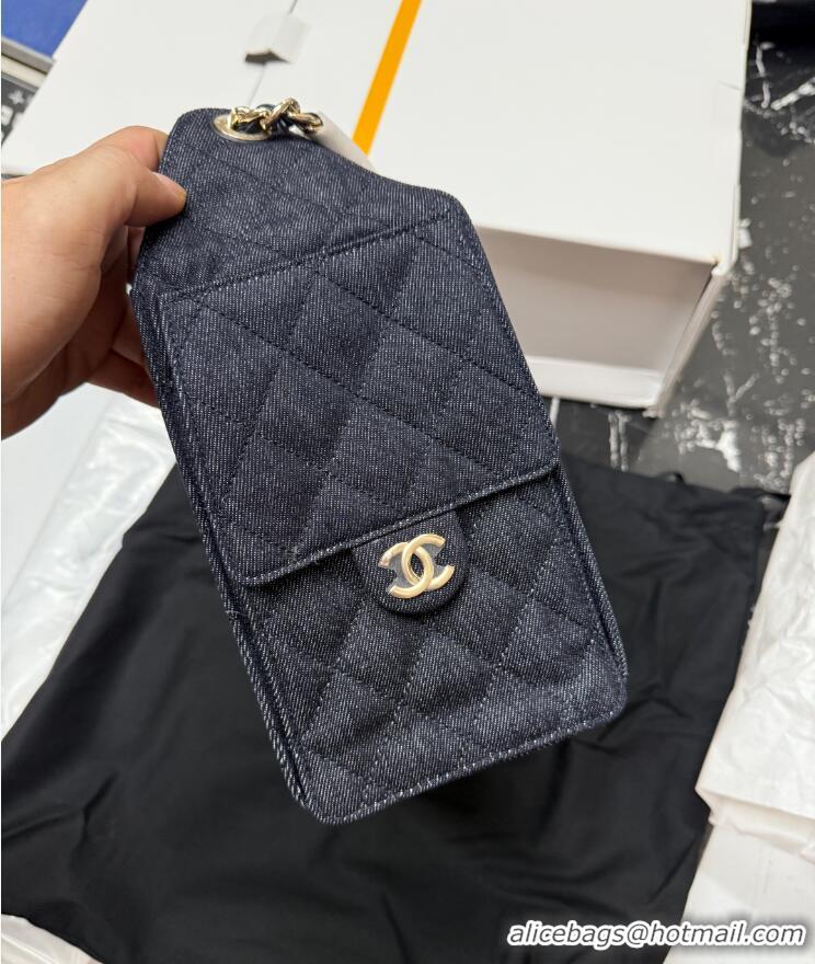Luxury Cheap Chanel Washed Denim Small Hobo bag AS5293 Dark Blue 2026
