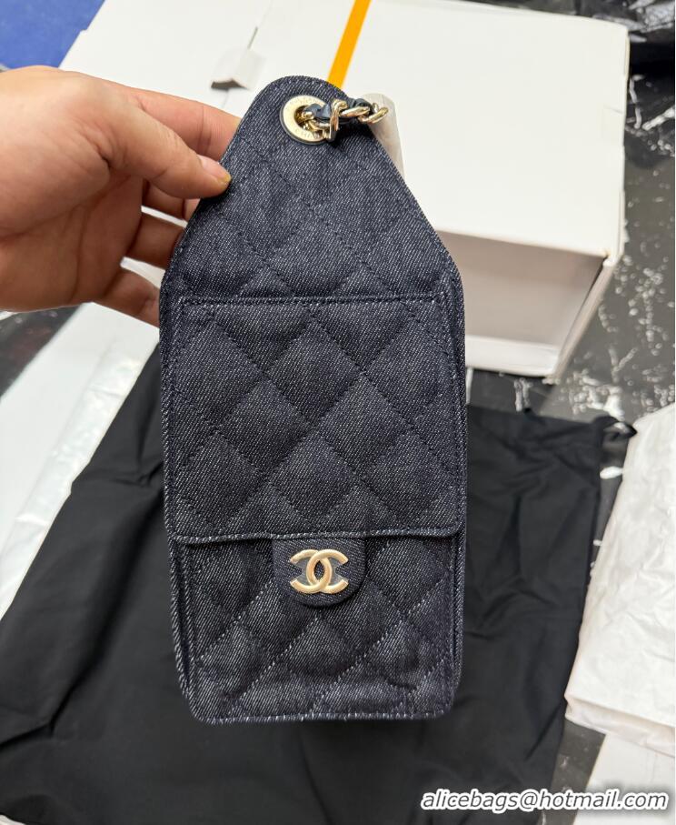 Luxury Cheap Chanel Washed Denim Small Hobo bag AS5293 Dark Blue 2026