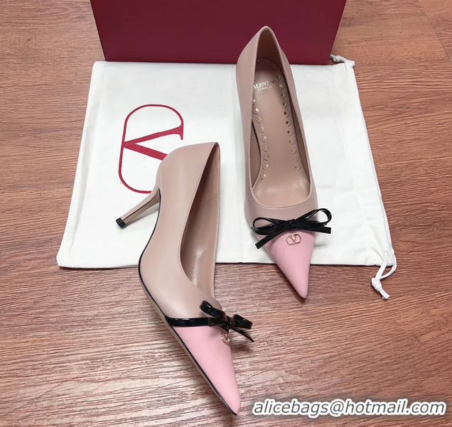 Best Price Valentino Vlogo Bepointy Slingback Pump PInk Patent Leather And Kidskin 85MM 6060902