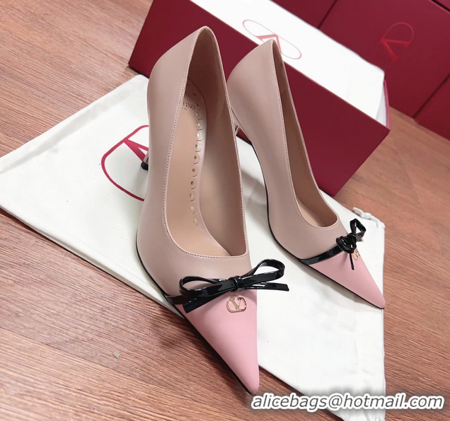 Best Price Valentino Vlogo Bepointy Slingback Pump PInk Patent Leather And Kidskin 85MM 6060902