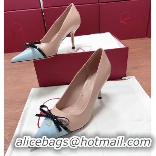 Purchase Valentino Vlogo Bepointy Slingback Pump Pink Blue Patent Leather And Kidskin 85MM 6060902