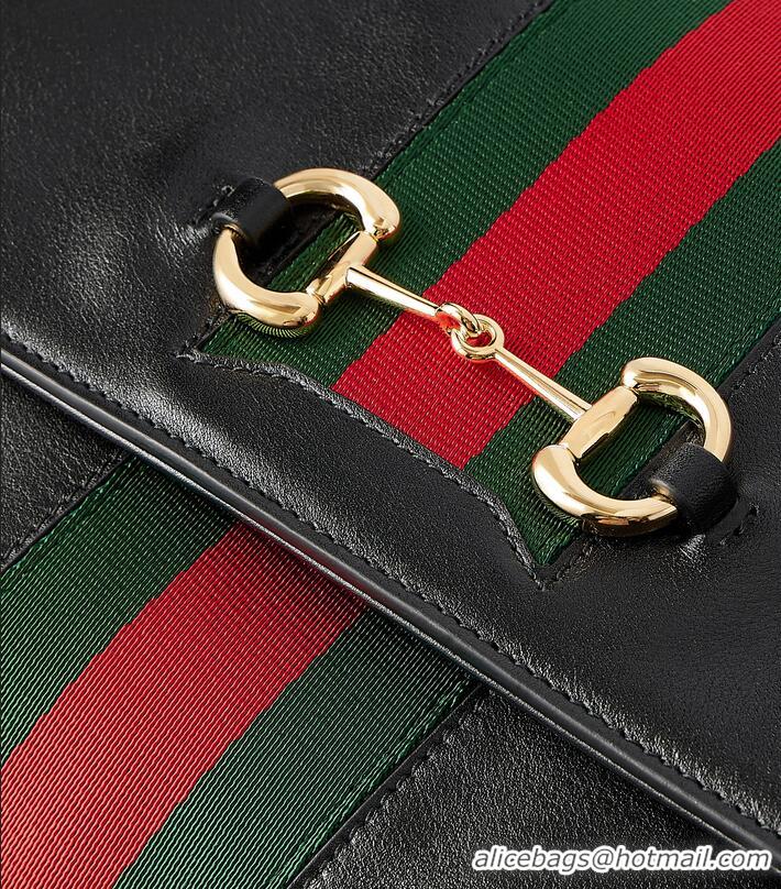 Top Grade Gucci Paparazzo Medium Top Handle Bag ‎Soft Leather 875018 Black