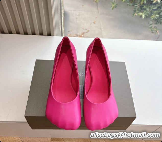 Popular Style BALENCIAGA Fetish Fuchsia Calf Leather Pumps 70MM 6061102