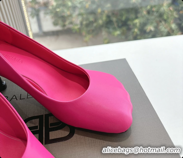 Popular Style BALENCIAGA Fetish Fuchsia Calf Leather Pumps 70MM 6061102