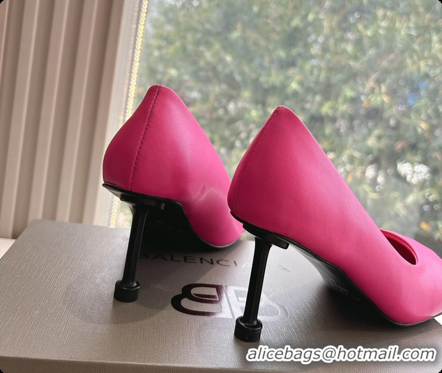 Popular Style BALENCIAGA Fetish Fuchsia Calf Leather Pumps 70MM 6061102