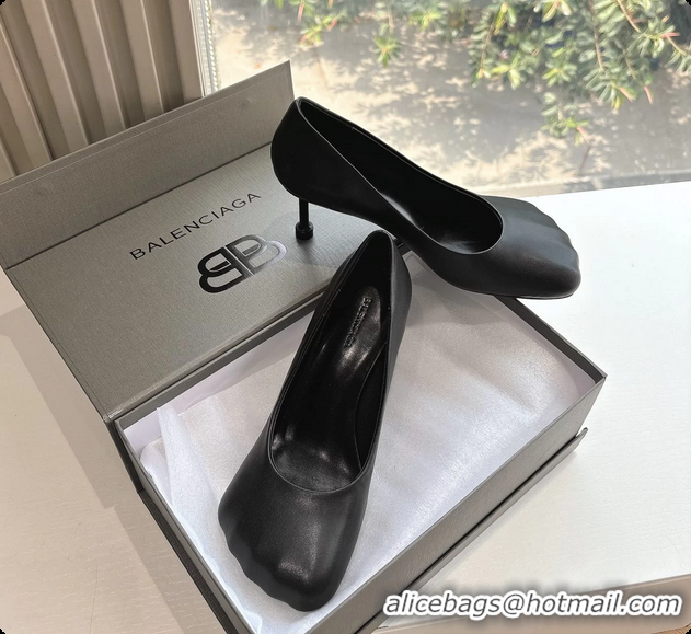 Grade Quality BALENCIAGA Fetish Black Calf Leather Pumps 70MM 6061102