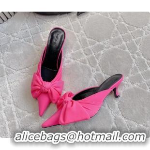 Big Discount Balenciaga Knife Knot High Heeled Mules Pink 40MM 6061111