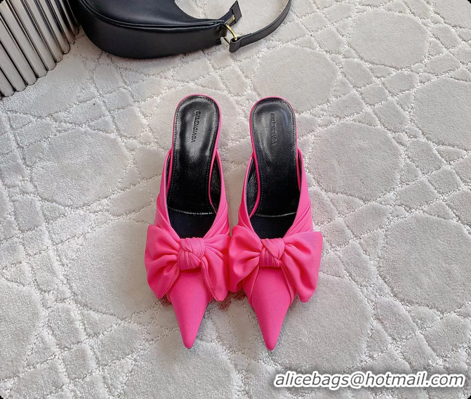 Big Discount Balenciaga Knife Knot High Heeled Mules Pink 40MM 6061111