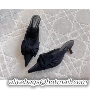 Unique Discount Balenciaga Knife Knot High Heeled Mules Black 40MM 6061111