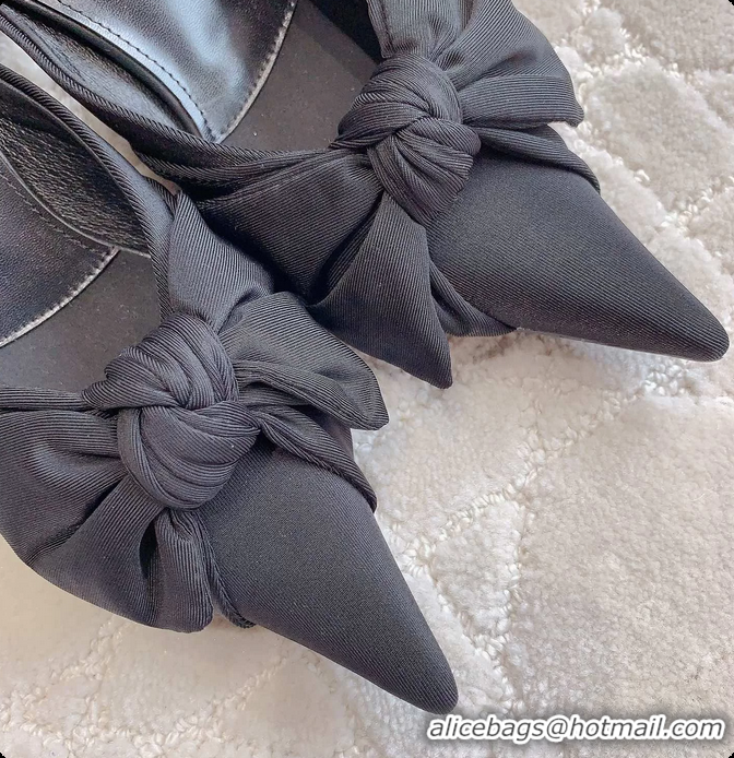 Unique Discount Balenciaga Knife Knot High Heeled Mules Black 40MM 6061111