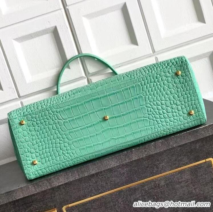 Top Quality Chanel 26S Cerf Large Shopping Bag Crocodile Embossed Calfskin AS6244 Light Green/Gold 2026