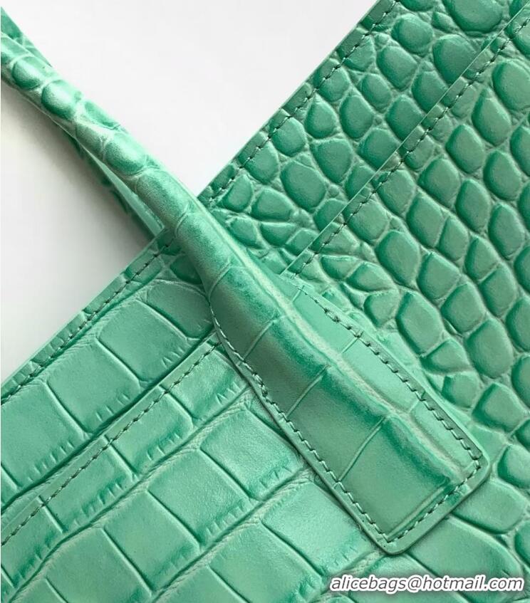 Top Quality Chanel 26S Cerf Large Shopping Bag Crocodile Embossed Calfskin AS6244 Light Green/Gold 2026
