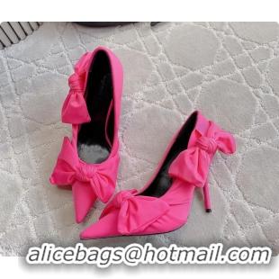 Good Quality Balenciaga Knife Knot High Heeled Pumps Pink 100MM 6061201