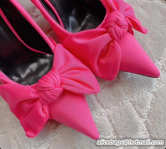 Good Quality Balenciaga Knife Knot High Heeled Pumps Pink 100MM 6061201
