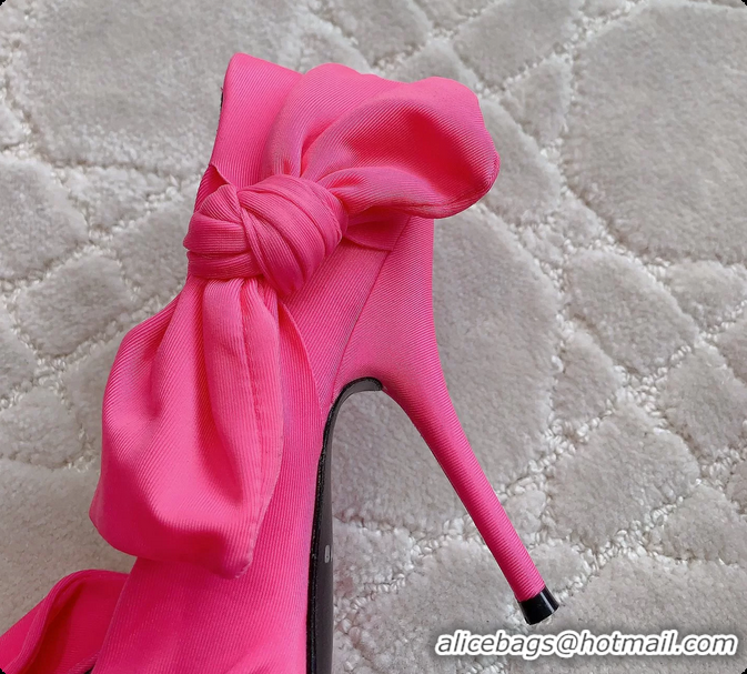 Good Quality Balenciaga Knife Knot High Heeled Pumps Pink 100MM 6061201