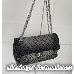 Grade Promotional Chanel Quilted Denim Jumbo Flap Bag AS1310 Grey/Silver 2026