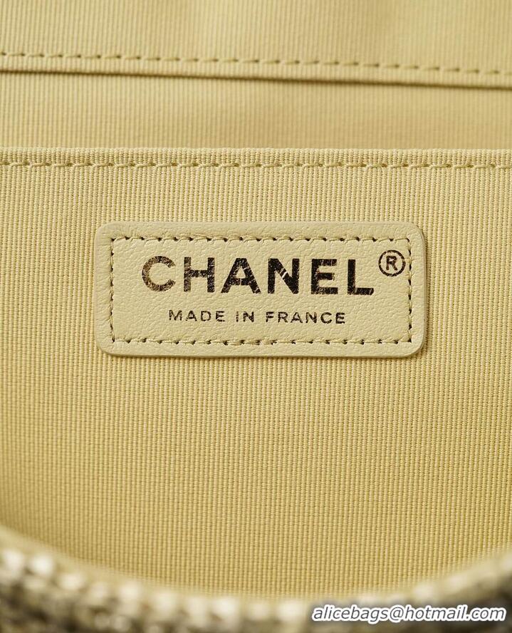 Promotional Chanel Small Coco Beach Small Flap Bag Braided Raffia AS5691 Beige/Gold 2026