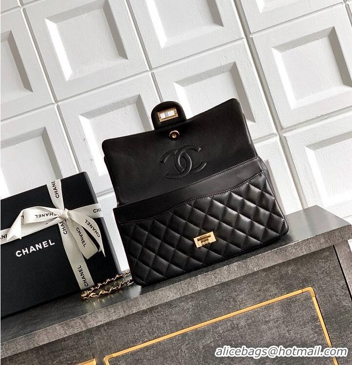 Trendy Design Chanel 2.55 Handbag Lambskin & Gold-Tone Metal AS5688 Black 2026
