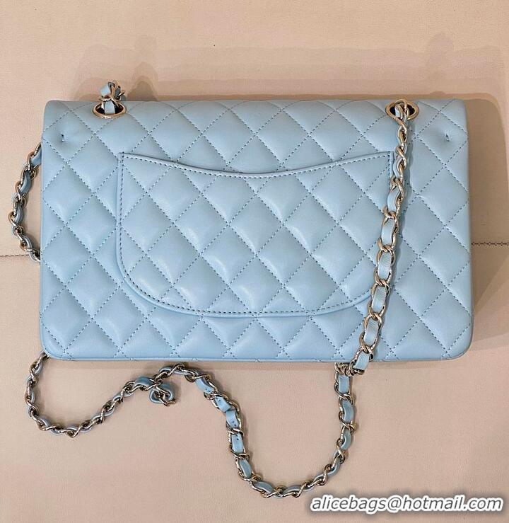 Best Price Chanel Medium Classic Double Flap Bag In Calfskin Leather AS5690 Tiffany Blue/Silver 2026