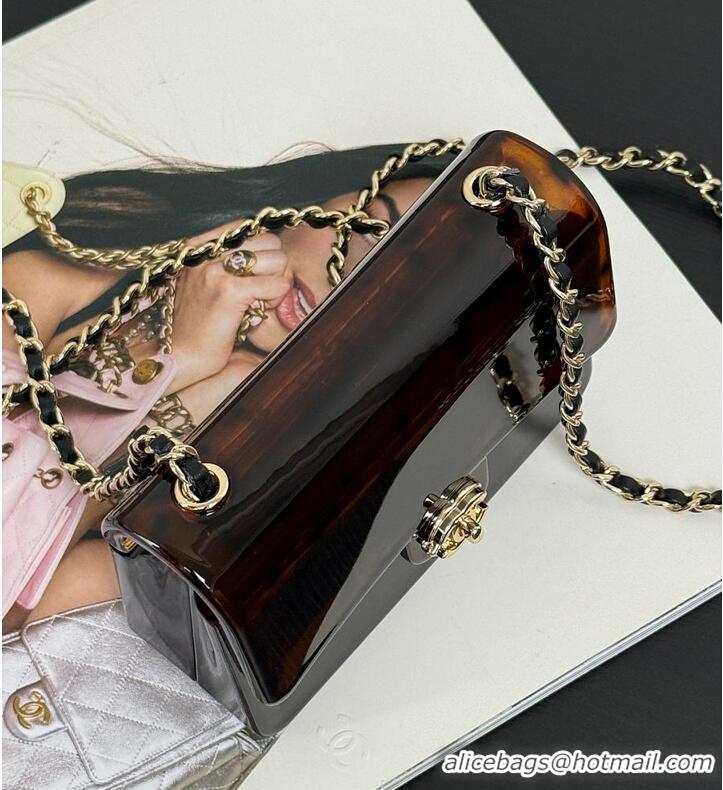 Grade Design Chanel Mini Evening Bag Plexi AS5679 Brown/Black/Gold 2026