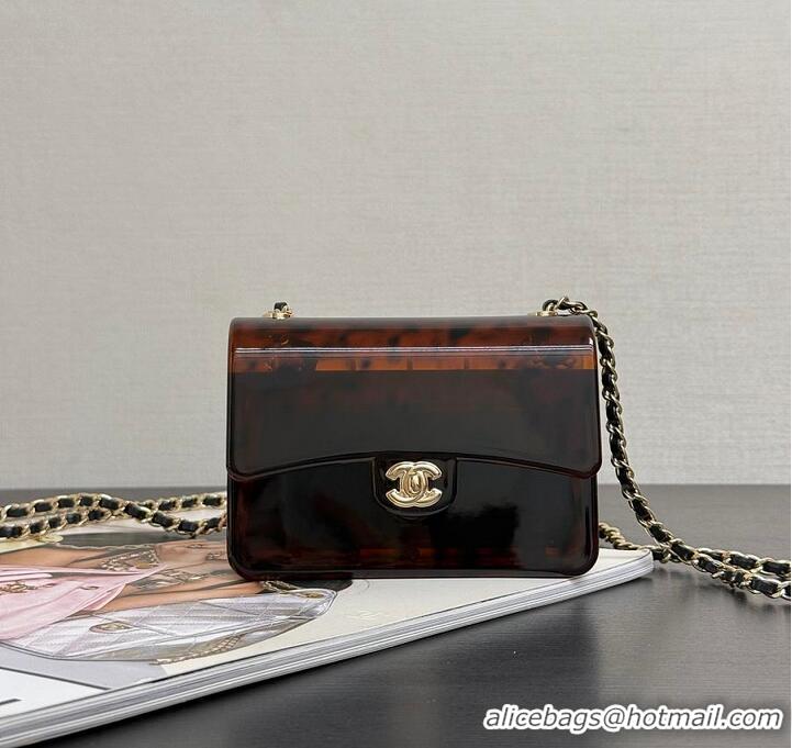 Grade Design Chanel Mini Evening Bag Plexi AS5679 Brown/Black/Gold 2026
