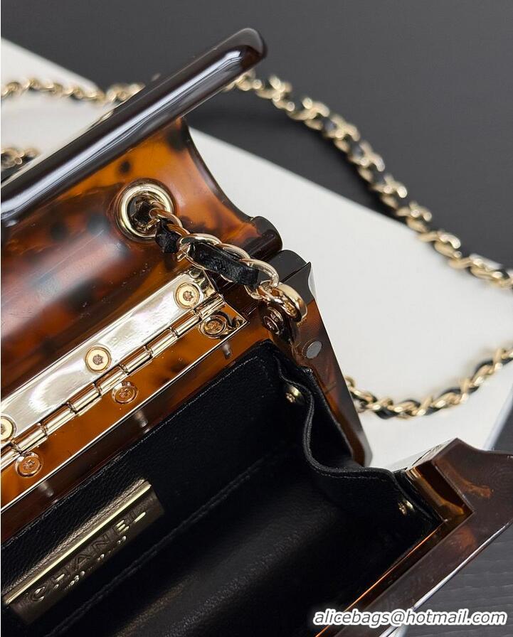 Grade Design Chanel Mini Evening Bag Plexi AS5679 Brown/Black/Gold 2026