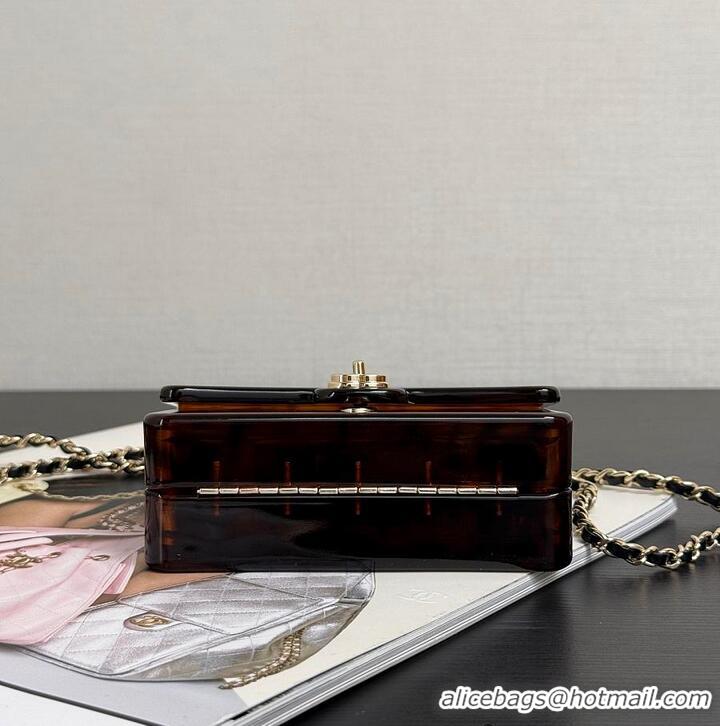 Grade Design Chanel Mini Evening Bag Plexi AS5679 Brown/Black/Gold 2026