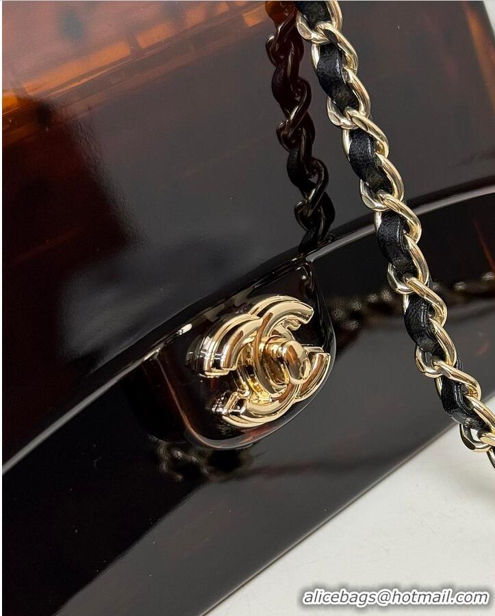 Grade Design Chanel Mini Evening Bag Plexi AS5679 Brown/Black/Gold 2026