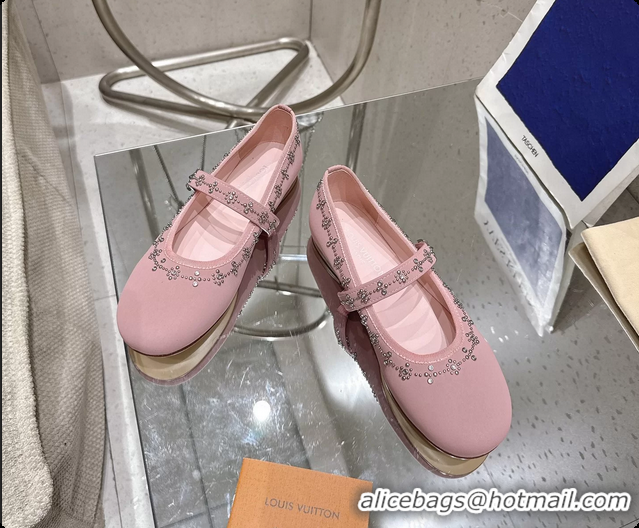 Purchase Louis Vuitton LV Romy Ballet Ballerina Flats with Studs Pink Lambskin 6061405